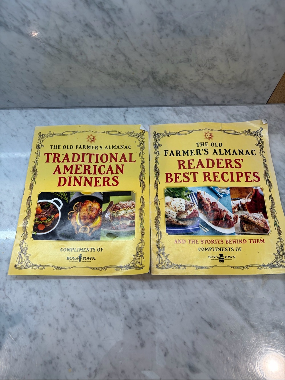 The Old Farmer’s Almanac Recipe Cookbooks – Lot of 2 – Boys Town